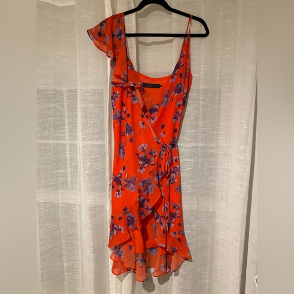 House of Harlow x Revolve Red Crimson Floral Dress - Size Medium - Picture 3 of 9